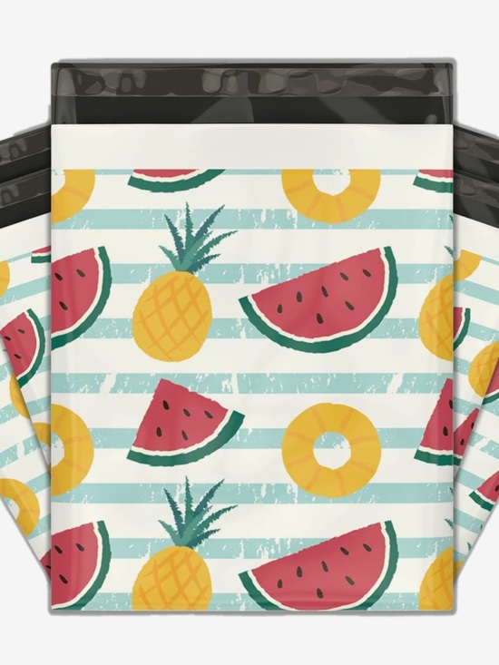 Other - 20 Watermelon Pineapple Fruit Polymailers 10x13 Shipping Bags Boutique Packaging
